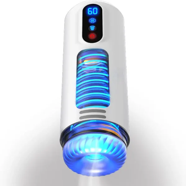 9-Mode Smart Automatic Sucking Male Masturbator Cup with 42°C Heating & Voice