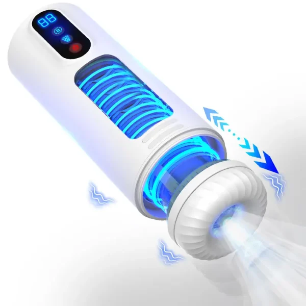 9-Mode Smart Automatic Sucking Male Masturbator Cup with 42°C Heating & Voice