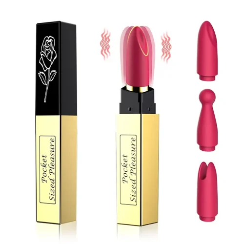 Pocket Sized Pleasure | 3-in-1 Discreet Lipstick Vibrator & Clitoral Stimulator
