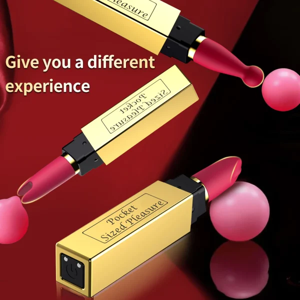 Pocket Sized Pleasure | 3-in-1 Discreet Lipstick Vibrator & Clitoral Stimulator